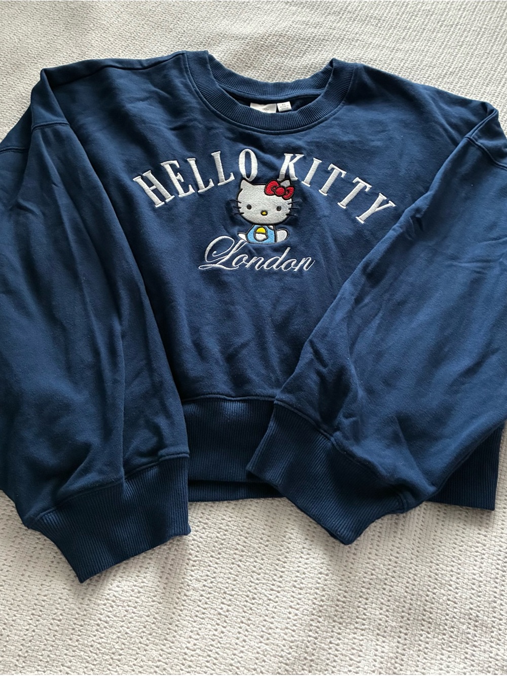Hello Kitty Sanrio Navy London Pullover Sweatshirt (#F-24)